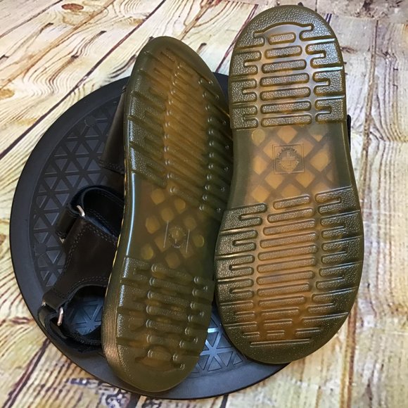 Dr. Martens Kids Black Leather Adjustable Sandals - Picture 6 of 9